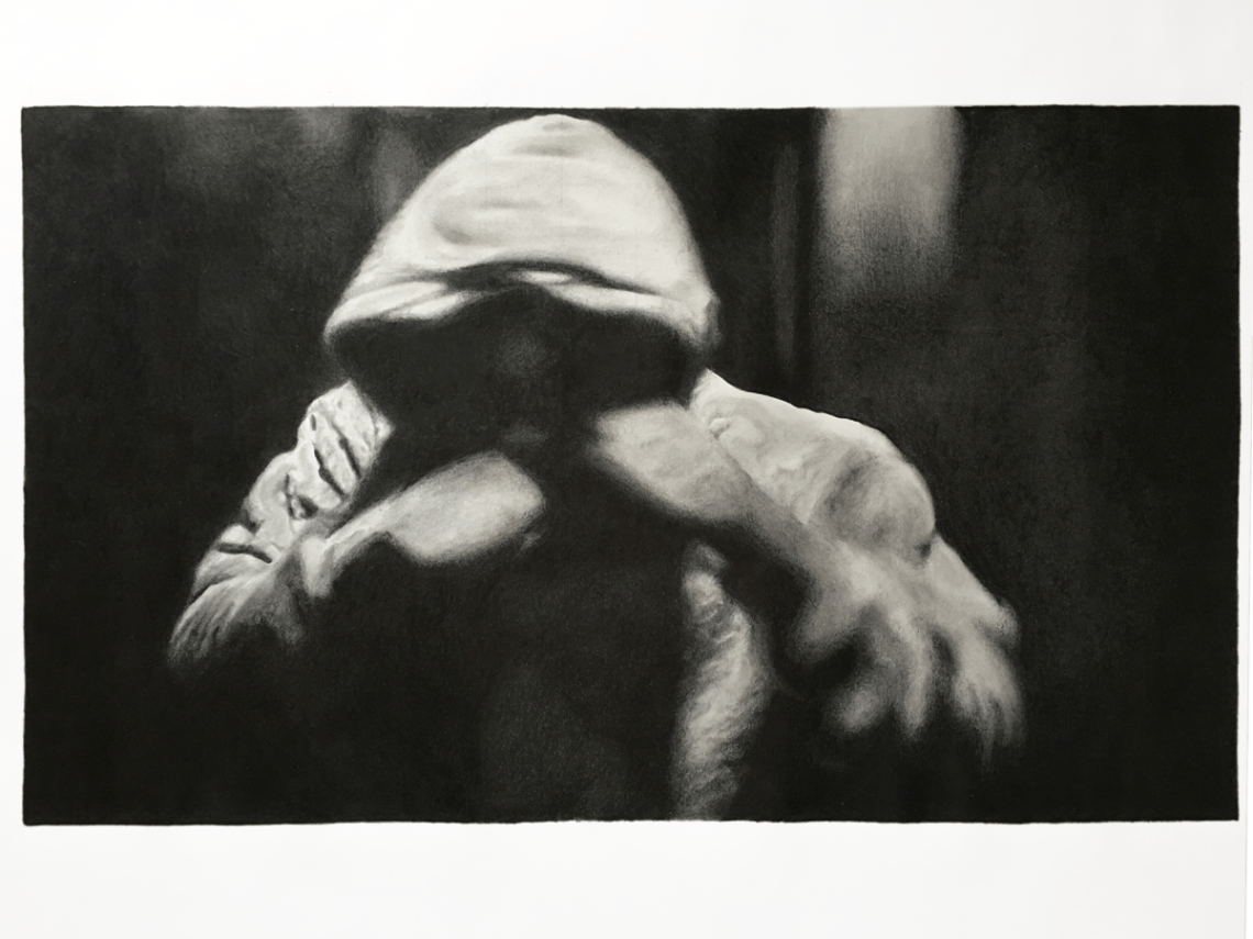 Boxer pencil illustration